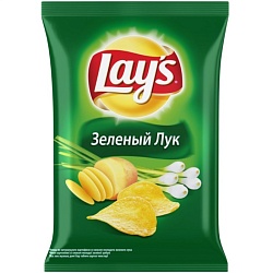 Чипсы картофельные со вкусом зеленого лука Lay's 140г