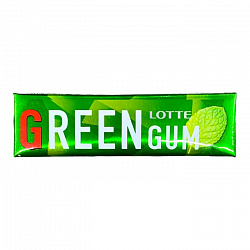 Жевательная резинка "Green gum" зеленый чай LOTTE 26г