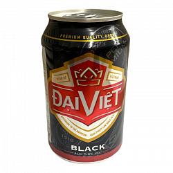 Пиво темное фильтр. "Black" 5,8% Dai Viet 330мл