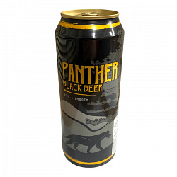 Пиво темное фильтр. 4.9% Panther 500мл