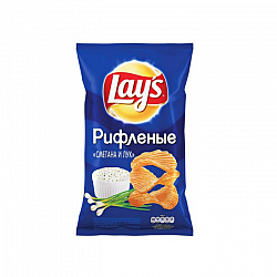 Чипсы картофельные со вкусом сметаны и лука Lay's 81г