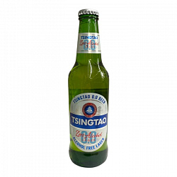 Пиво б/а светлое фильтров. "Zero" Tsingtao 330мл