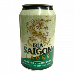 Пиво светлое фильтр. "Lager" 4.3% Saigon 330мл