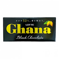 Шоколад "Ghana" черный LOTTE 50г