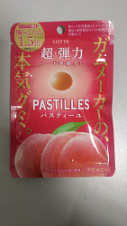 Конфета жевательная (Пастила) Pastilles Персик, Lotte, 30гр