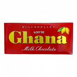 Шоколад "Ghana" молочный LOTTE 50г