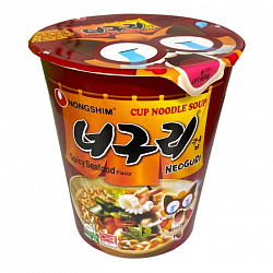 Лапша б/п неогури острая с морепродуктами Nongshim 62г